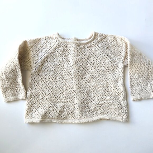 Zara Baby 2pc Crochet Knit Set - Cardigan & Bloomer Shorts - Size 3-6 Months - Picture 4 of 9